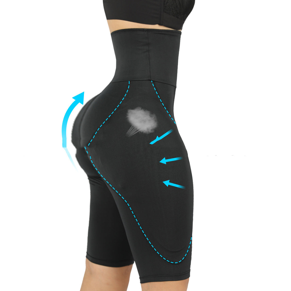 Waist Slimmer and Lower Body Curve Creating Biker Shorts